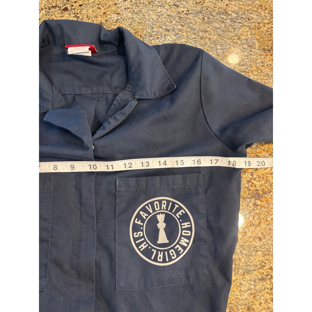 Dickies Navy Short Sleeve Women's‎ Coverall Jumpsuit His Favorite Homegirl Small - Picture 5 of 10